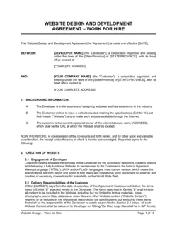 Website Design Agreement