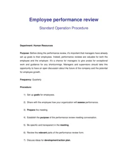 How to Review Employee Performance