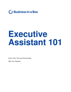 Executive Assistant 101