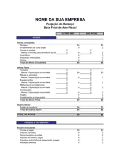 Planilha de Balança