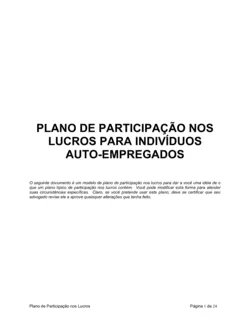 Plano de Partilha de Lucro