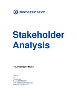 Stakeholder Analysis