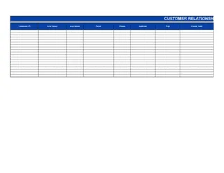 CRM Spreadsheet