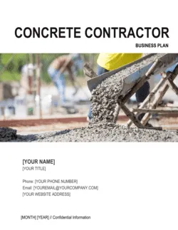 Concrete Contractor Business Plan