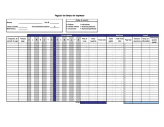 Registro de tiempos del empleado