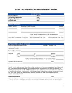 Reimbursement Form_Medical Expenses