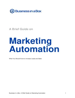 Marketing Automation Guide