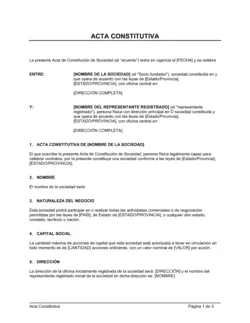 Acta constitutiva