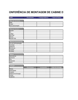 Lista de Conferência Instalação de Cabine de Feira de Negócios