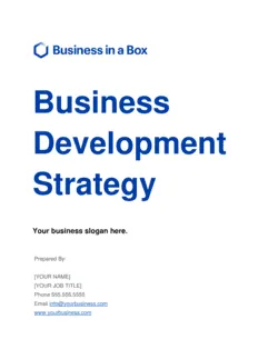 Business Development Strategy