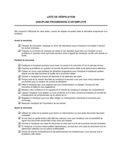 Notification d'attitude incorrecte aux employés