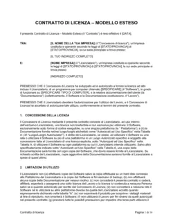 Contratto di licenza esteso