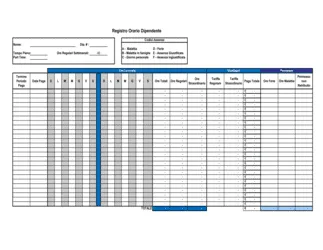 Registro orario dipendente