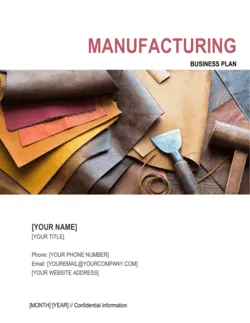 Manufacturing Business Plan 3