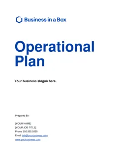 Operational Plan