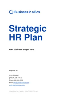 Strategic Hr Plan