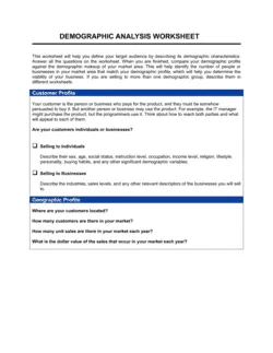 Worksheet_Demographic Analysis