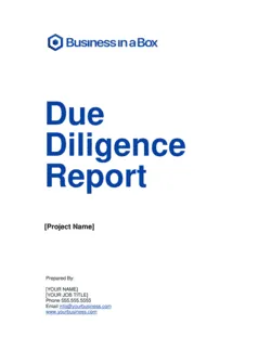 Due Diligence Report