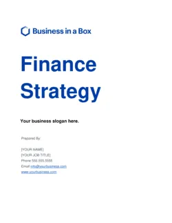 Finance Strategy