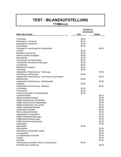 Test Bilanzaufstellung