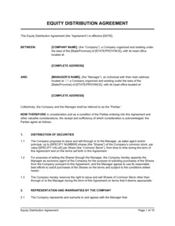 Equity Distribution Agreement