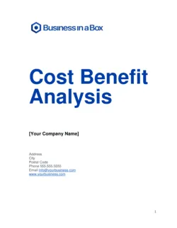 Cost Benefit Analysis