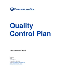 Quality Control Plan