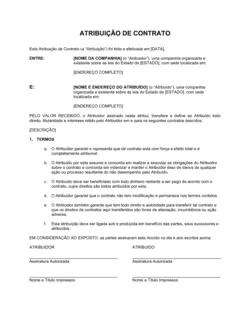 Atribuição de Contrato