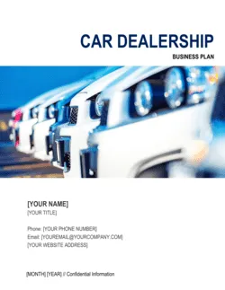 Car Dealership Business Plan