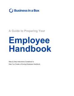 How To Write An Employee Handbook