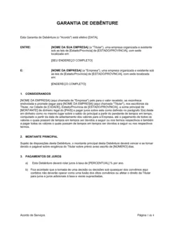 Debenture Colateral