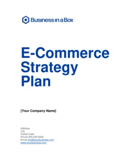 E-Commerce Strategy Plan