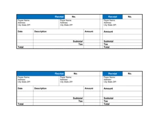 Receipt for Goods or Services