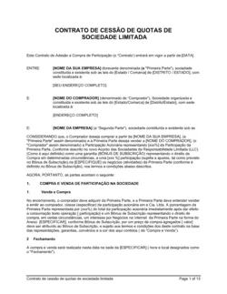 Acordo de Uniao LLC com Interesse de Compra