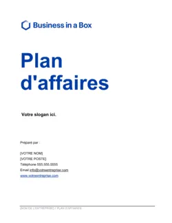 Plan D'affaires