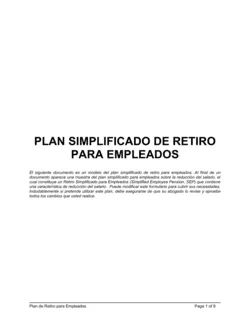 Plan simplificado de jubilación para empleados