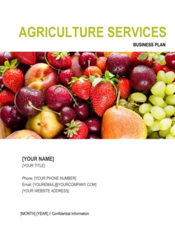 Agriculture Services Business Plan