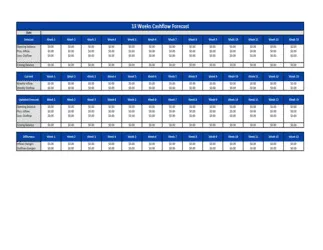 13 Weeks Cashflow Forecast