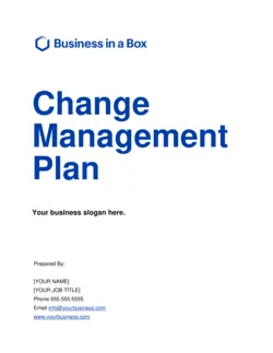 Change Management Plan