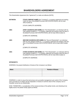 Shareholders Agreement