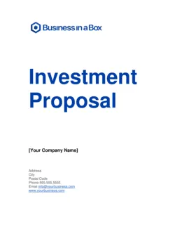 Investment Proposal