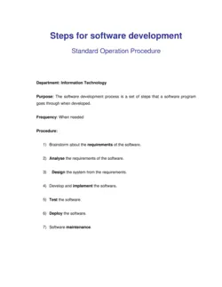 How to Develop Software