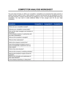 Worksheet_Competitor Analysis