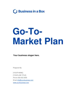 Go To Market Plan