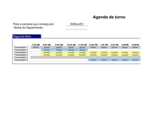 Plano de Trocas de Funcionário