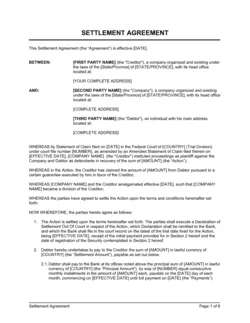 Settlement Agreement