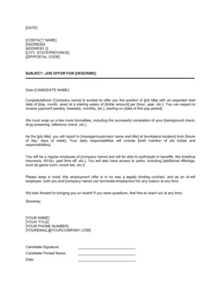 Job Offer Letter Long