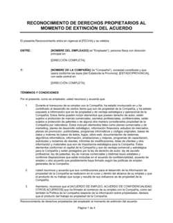 Reconocimiento de los derechos patrimoniales del empleado al momento de extinción del acuerdo