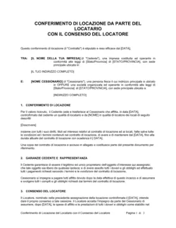 Conferimento di locazione