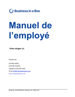 Manuel de l'employé